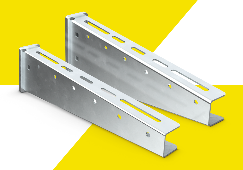 Консоли СО и ВО с гальваническим цинковым покрытием — для средних и высоких нагрузок